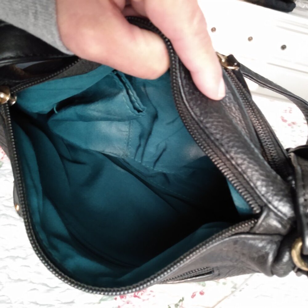 Black leather stone mountain bag - Picture 10 of 16
